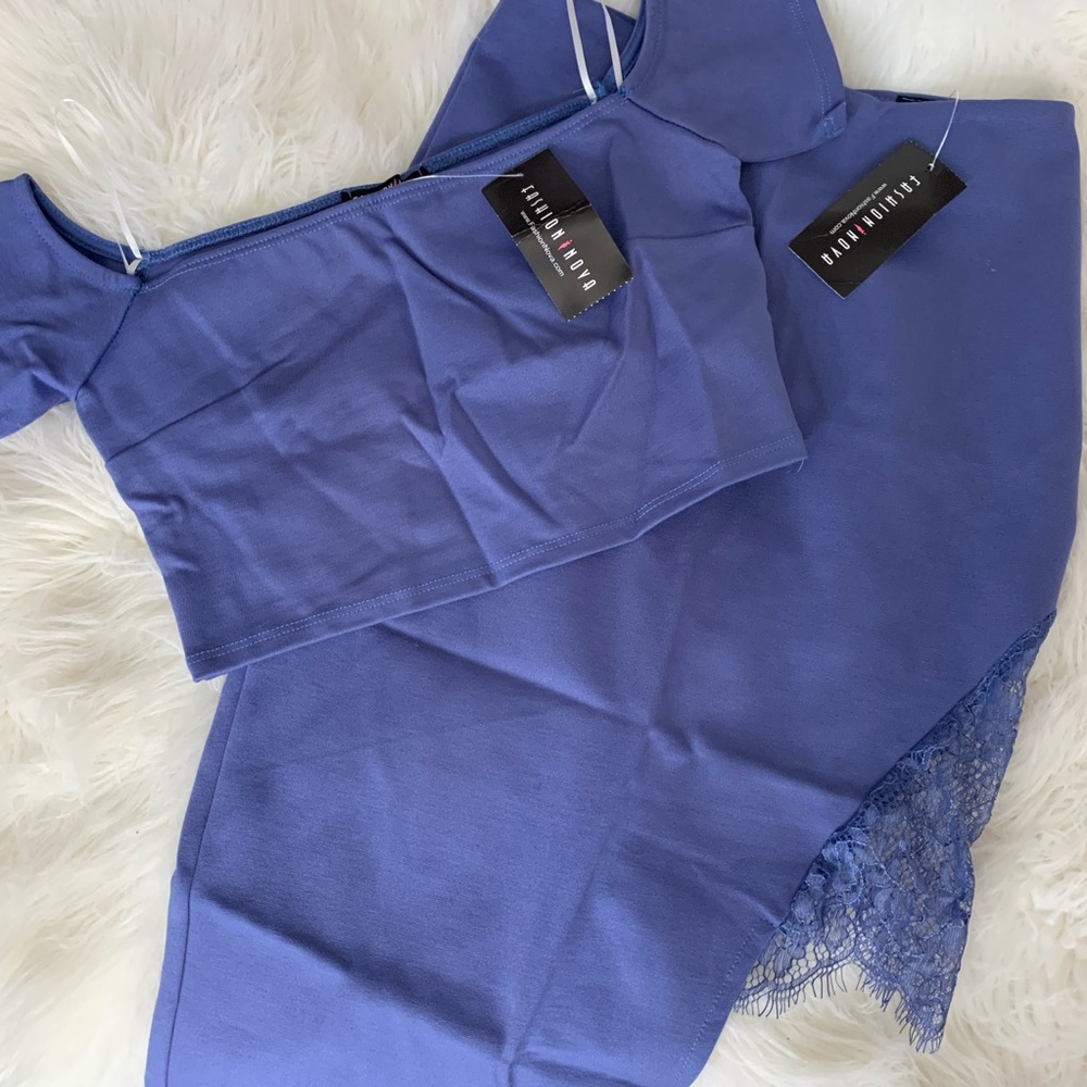 Denim Blue Fashion Nova Set
